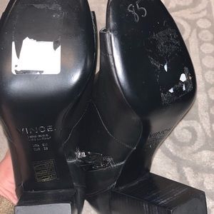 Vince open tow booties